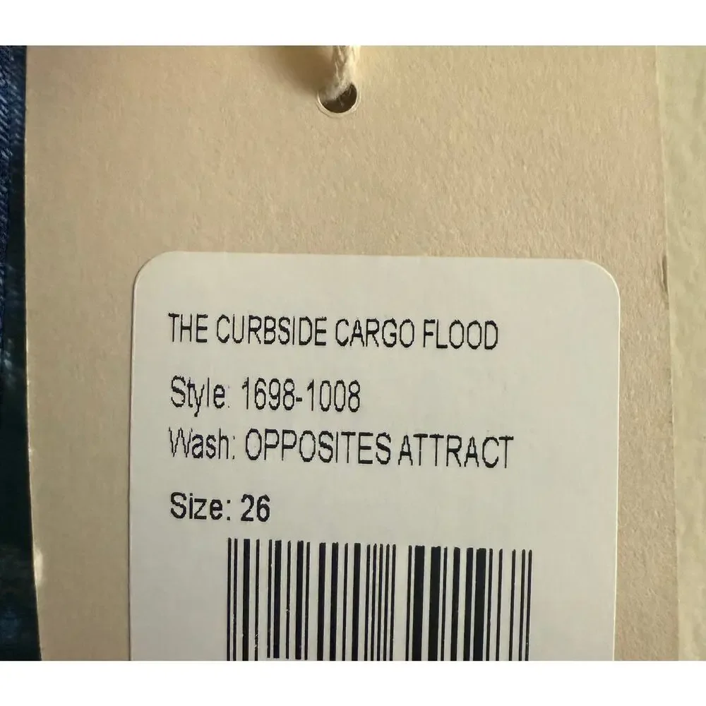 MOTHER The Curbside Barrel Cargo OPPOSITES ATTRACT Pants NWT Size 26 - Picture 5 of 8